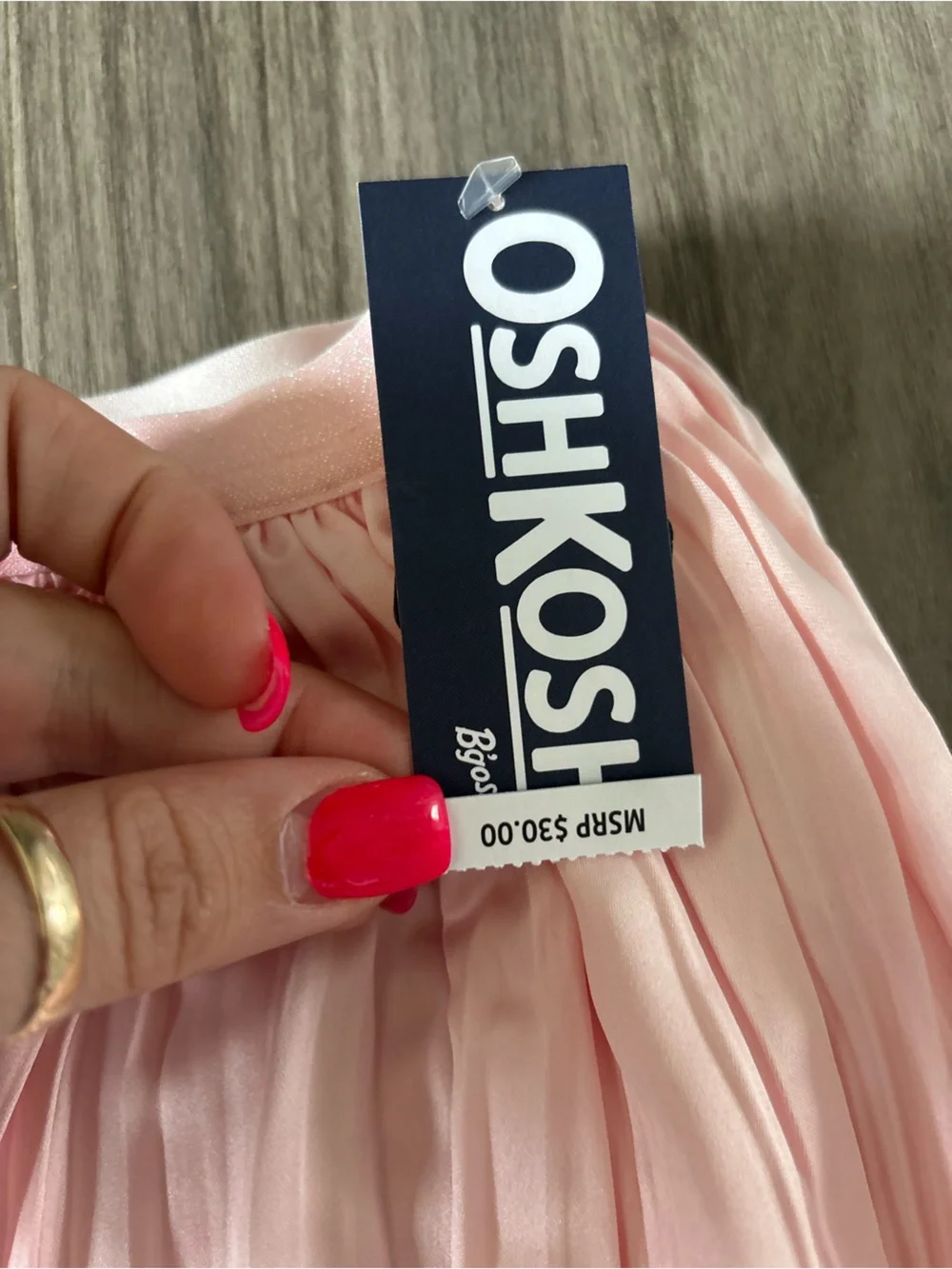 OshKosh B'gosh Light Pink Pleated Skater Skirt
